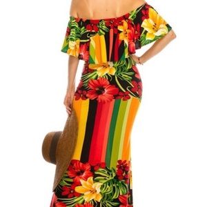 Tropical Maxi Dress